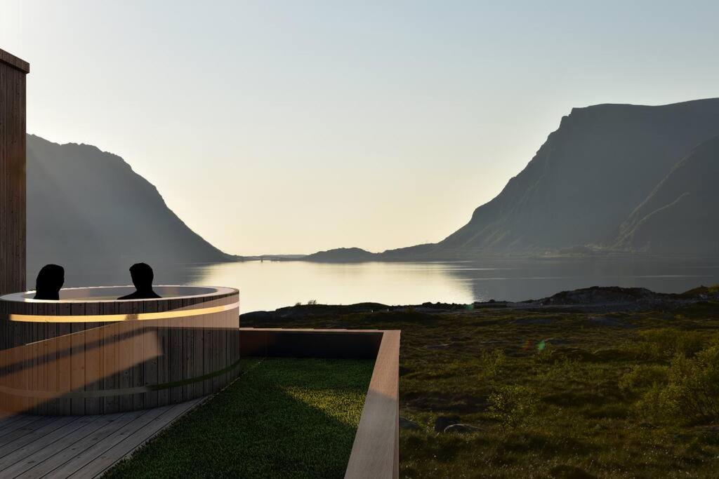 Hoda Cabin - Luxury Lodge With Jacuzzi And Sauna Lyngværet Екстериор снимка