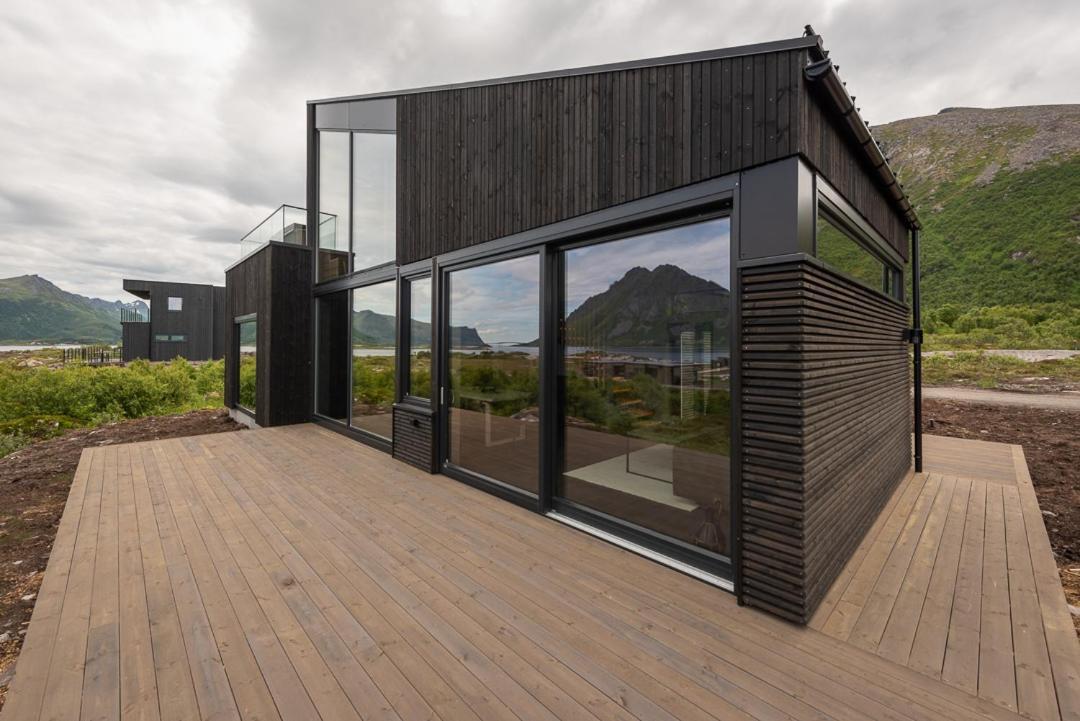 Hoda Cabin - Luxury Lodge With Jacuzzi And Sauna Lyngværet Екстериор снимка