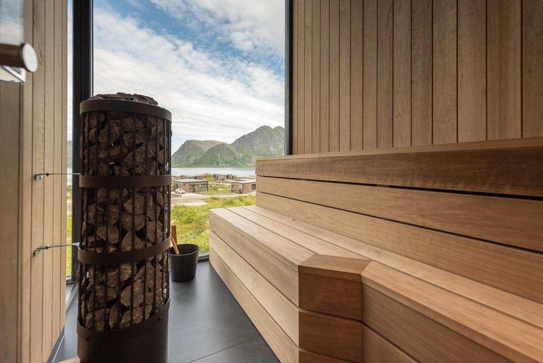 Hoda Cabin - Luxury Lodge With Jacuzzi And Sauna Lyngværet Екстериор снимка